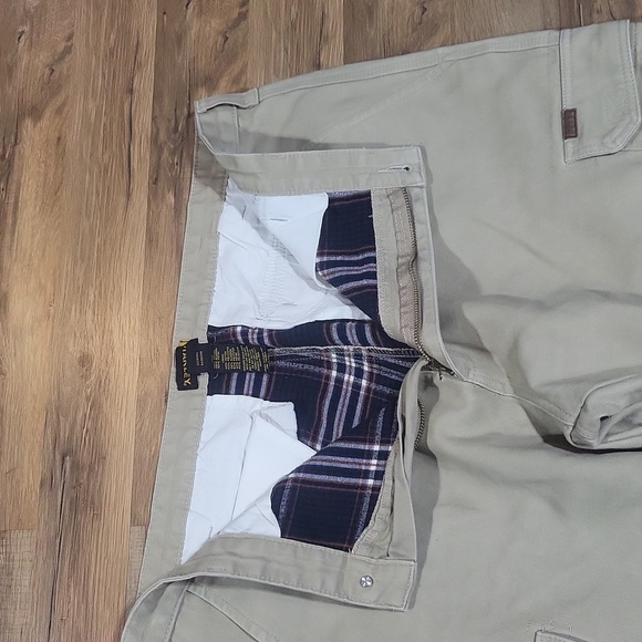 STANLEY Workwear Khaki Flannel Lined Utility Cargo Pants - 40x30 - Picture 4 of 16